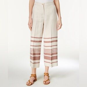 Weekend Max Mara Ridente Striped Cropped Pants